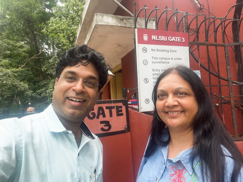 with dr meeta mehta at NLSIU