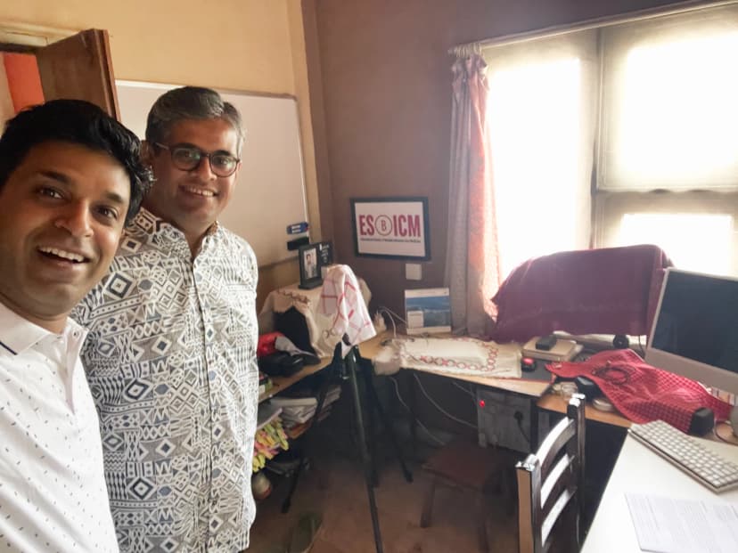 dr pranay at the study room