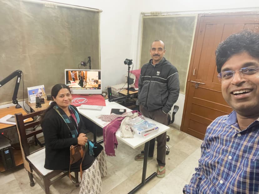 dr shilpa and dr sandip saxena inspecting