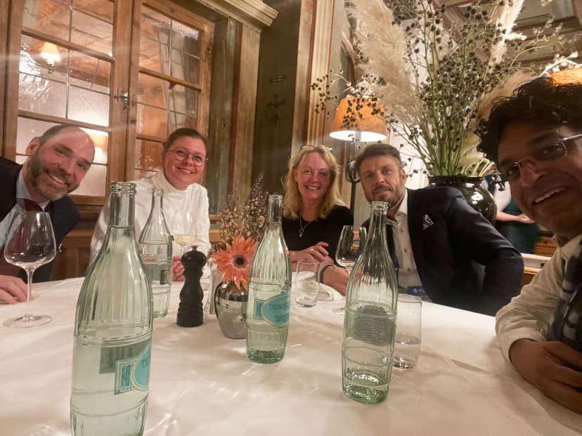 With colleagues from North Europe.