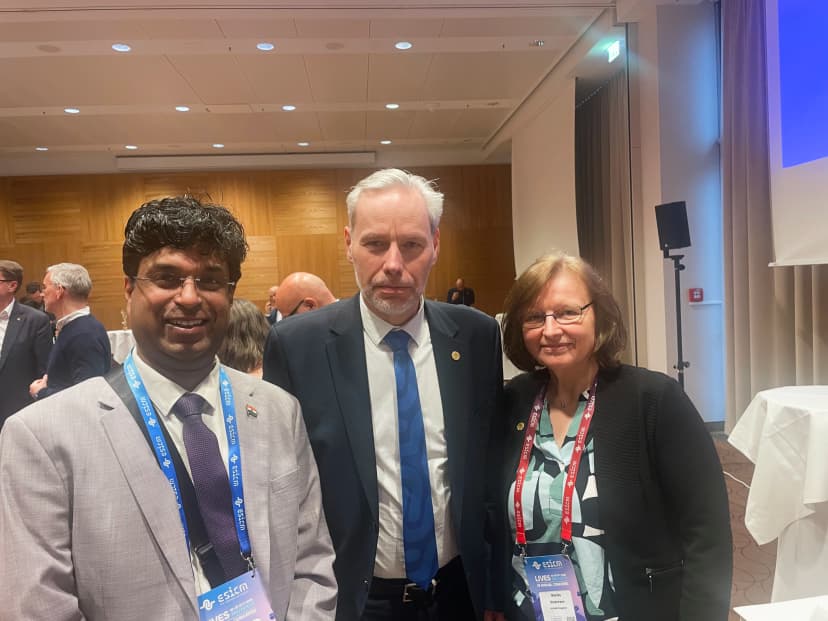With the president and president elect ESICM